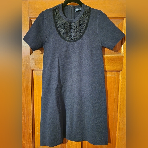 Zara Dresses & Skirts - Zara Sheath Mini Dress Navy Blue Size M